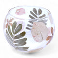 Primavera Floral Glass Bowl Candle Holder (8cm) by Nookavela