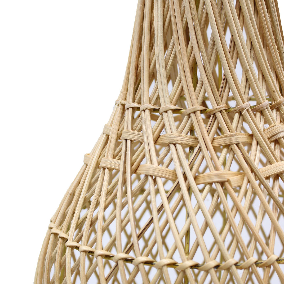 Natural Woven Rattan Table Lamp, 39cm
