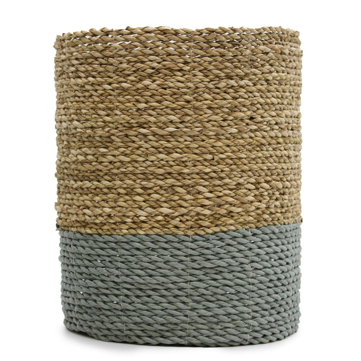Seagrass & Raffia Vase-Shaped Baskets & Bins, Set of 4