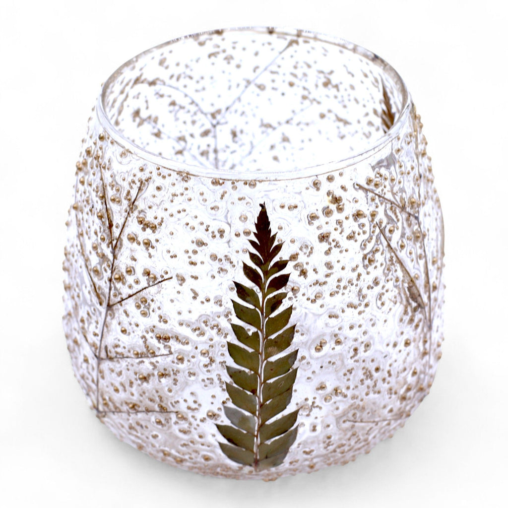 Pino Botanical Glass Candle Holder (10cm) by Nookavela