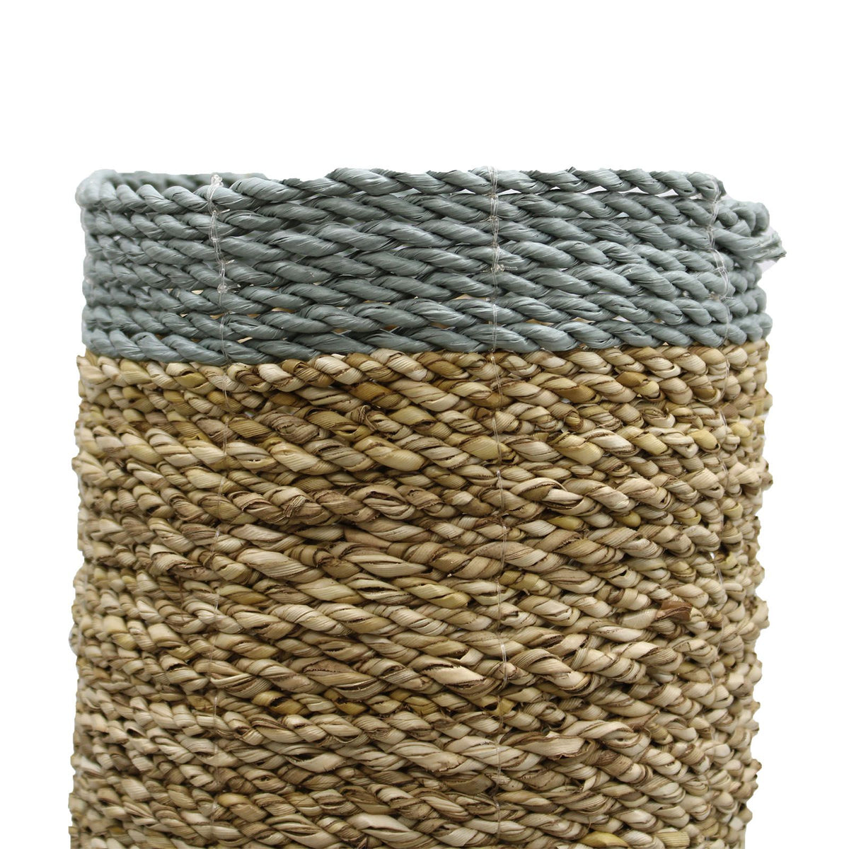 Seagrass & Raffia Vase-Shaped Baskets & Bins, Set of 4