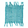 Turquoise Seagrass Fringe Coasters, Set of 4