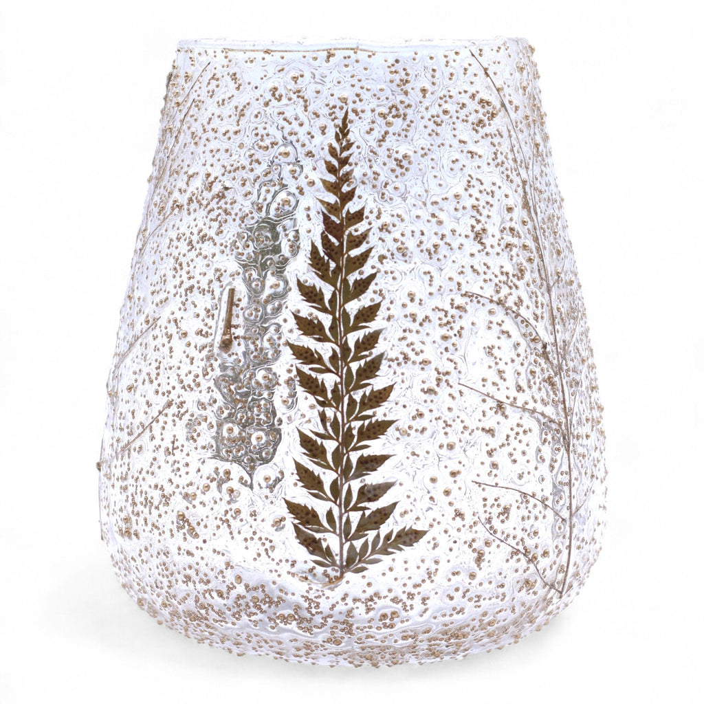 Pino Botanical Glass Bowl Candle Holder, 15cm