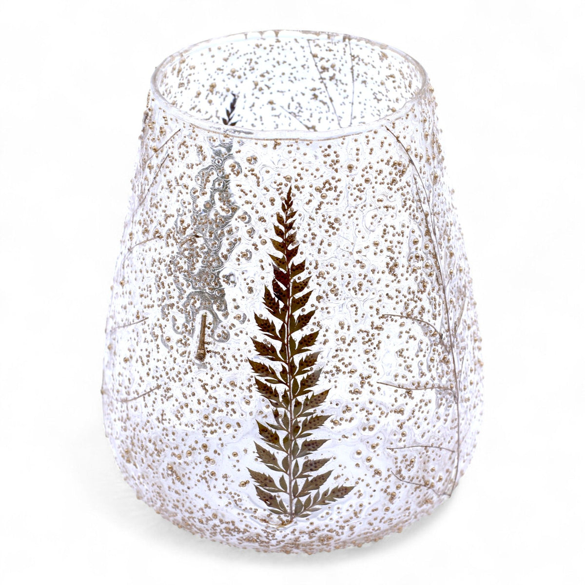 Pino Botanical Glass Bowl Candle Holder (15cm) by Nookavela