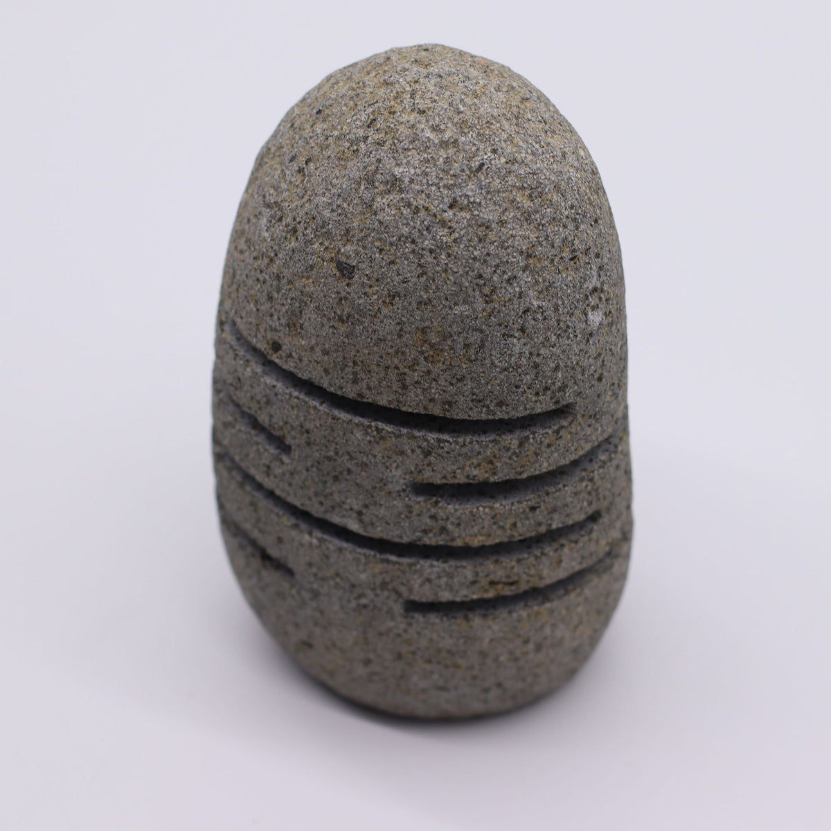 Carved Riverstone Candle Holder, 20cm