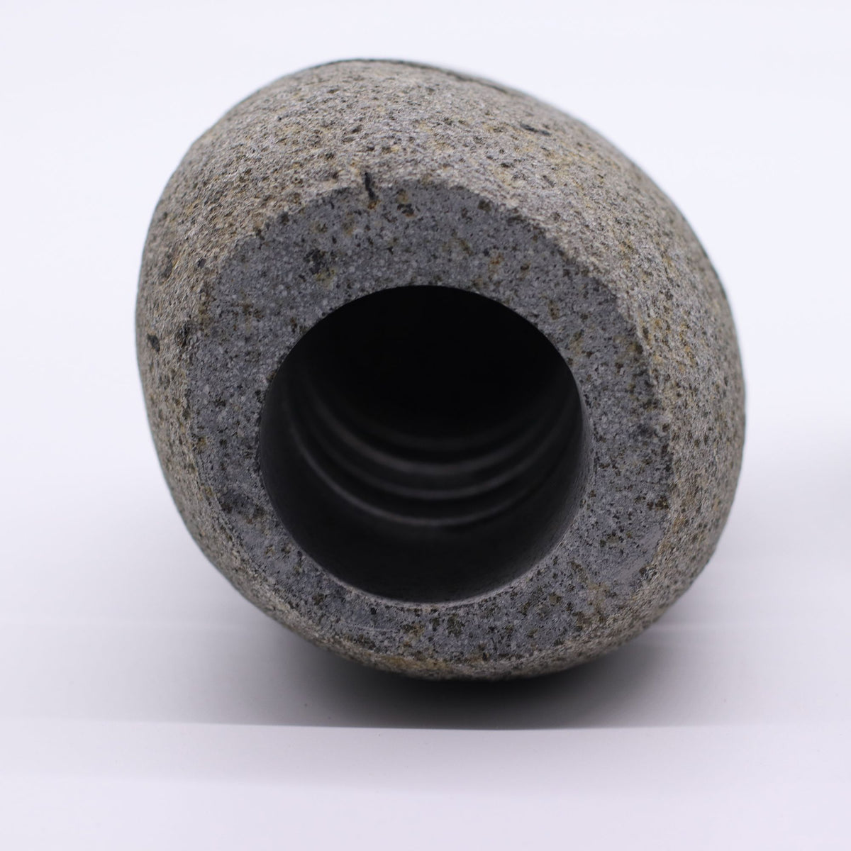 Carved Riverstone Candle Holder, 20cm
