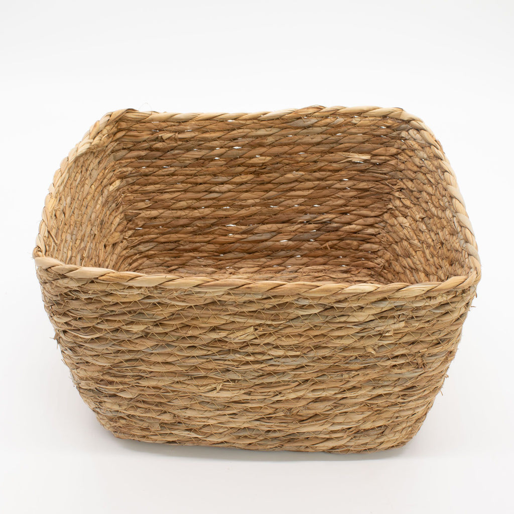 Square Seagrass Baskets, Set of 3