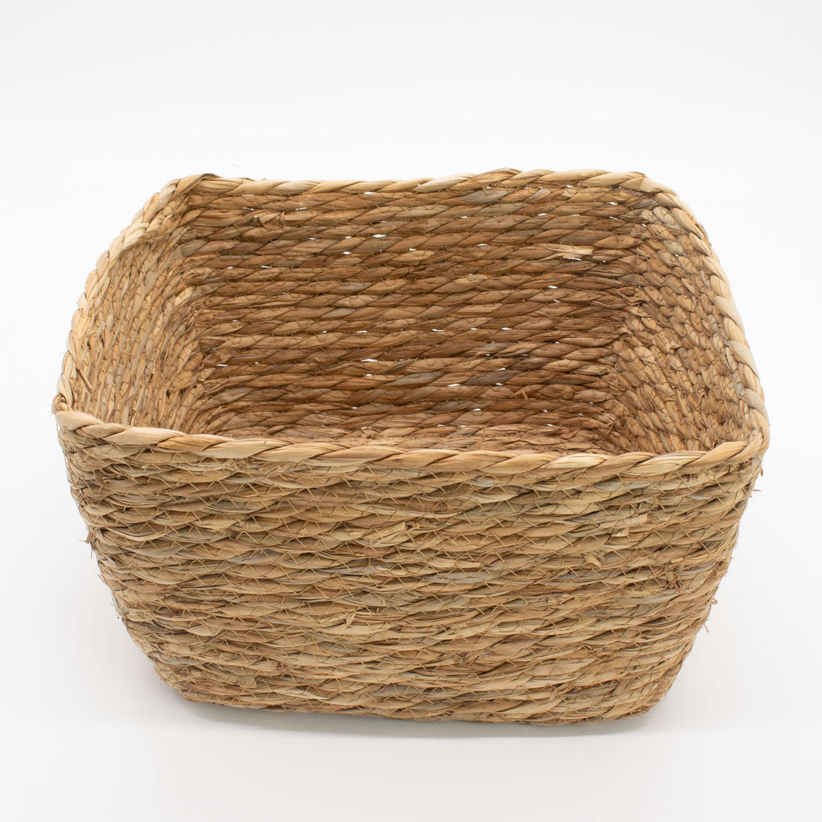 Square Seagrass Baskets, Set of 3