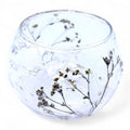 Margarita Floral Glass Bowl Candle Holder (8cm) by Nookavela