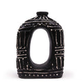 Chocolate Oval Donut Vase, 23 cm