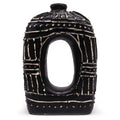 Chocolate Oval Donut Vase, 30cm