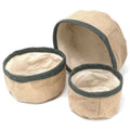 Charcoal Mini Jute Baskets, Set of 3