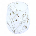 Margarita Floral Glass Candle Holder, 12cm