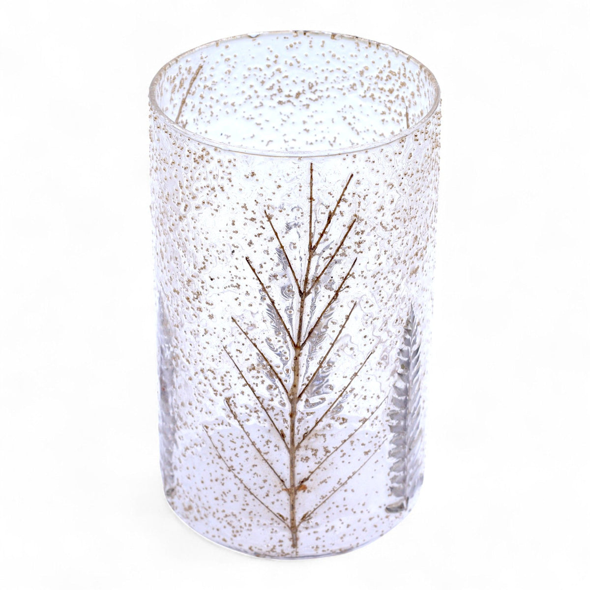 Pino Botanical Glass Candle Holder, 19cm
